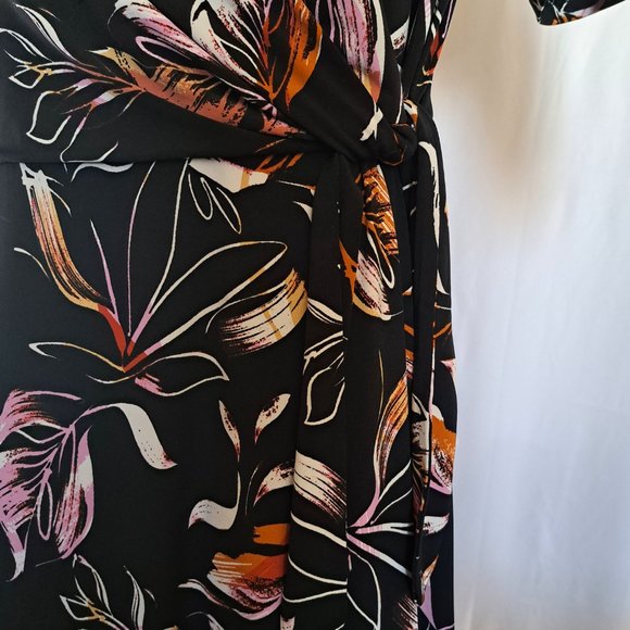 NWT JOSEPH RIBKOFF womens DRESS SIZE 12 FAUX-WRAP / SHEATH waist ribbon CANADA ! - Picture 6 of 15